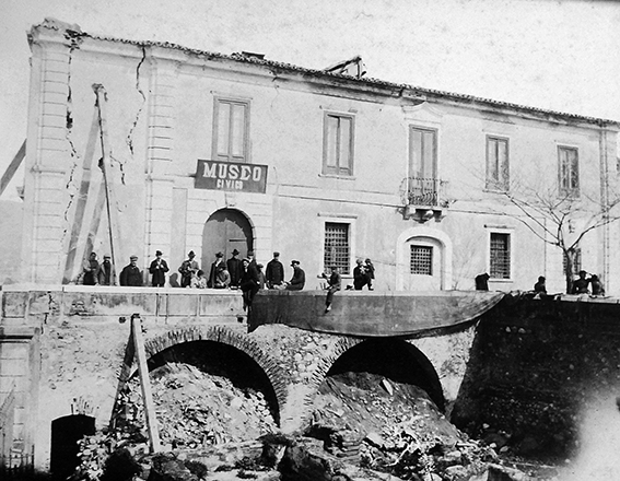 The Civic Museum after the 1908 earthquake