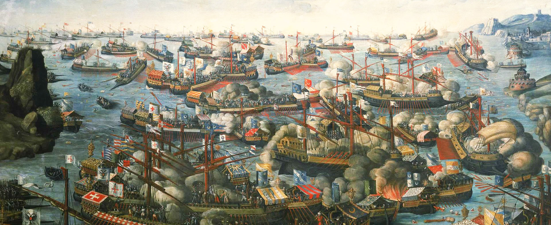 Dipinto della Battaglia di Lepanto 1571
