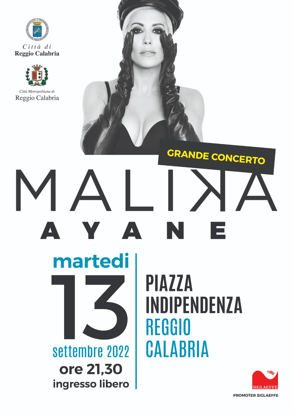 Malika Ayane in concerto a Piazza Indipendenza