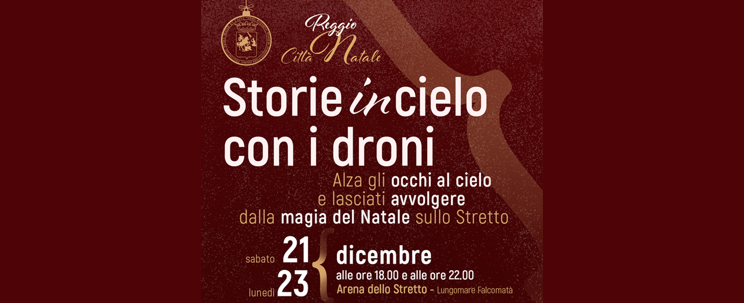 "Storie in cielo con i droni" a Reggio Calabria