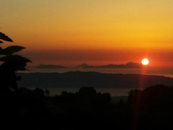 Panoramic view of Gambarie D'Aspromonte sunset