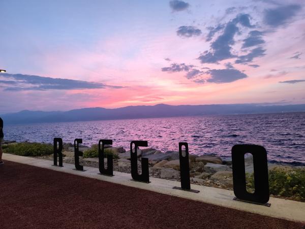 Inaugurazione tempietto - la scritta Reggio Calabria