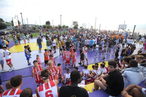 Inaugurazione tempietto - il campo di basket